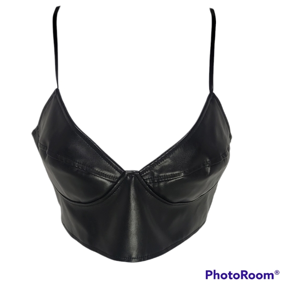 Shein Crop Top Black Large - Picture 3 of 8